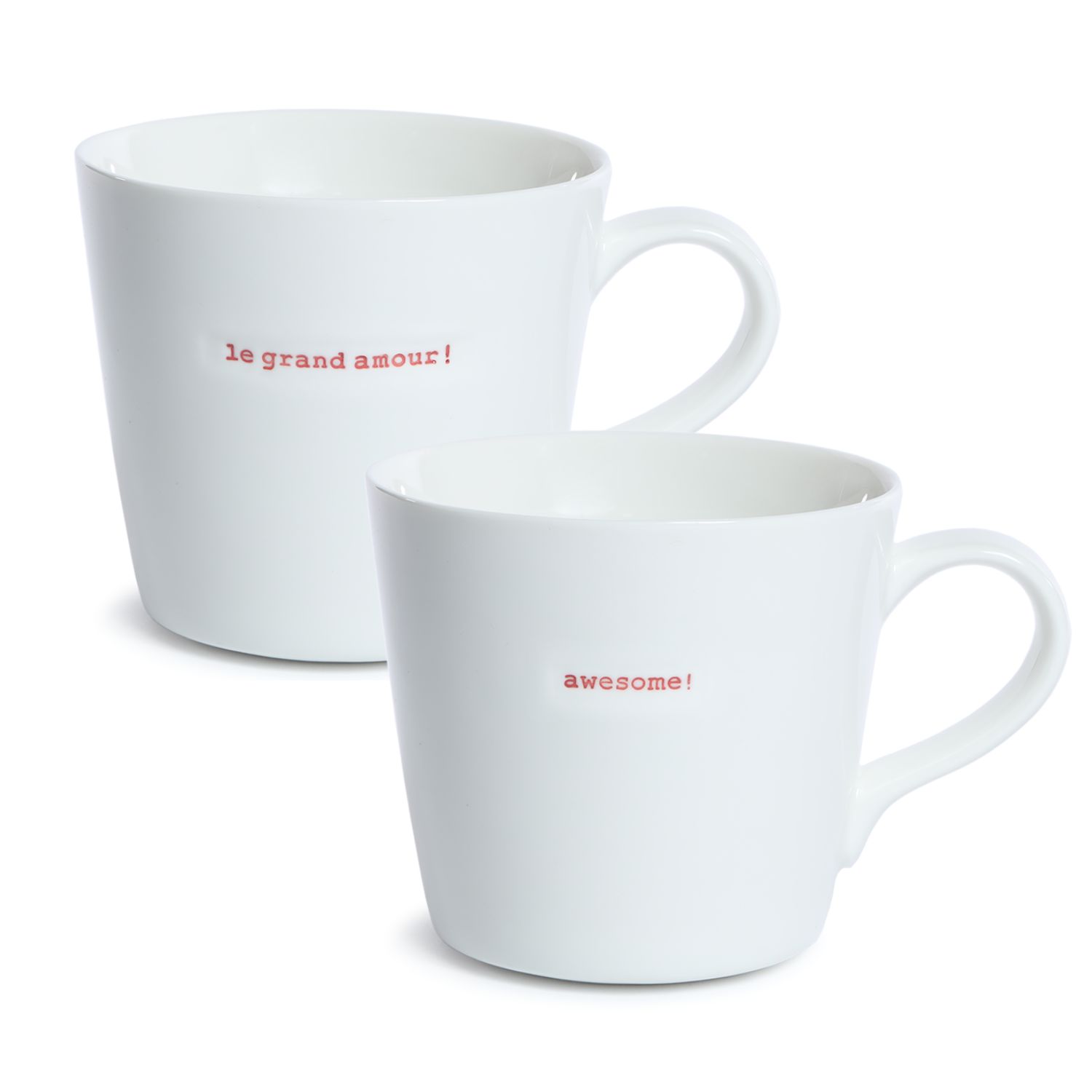 XL Bucket Mug set of 2 le grand amour | awesome!