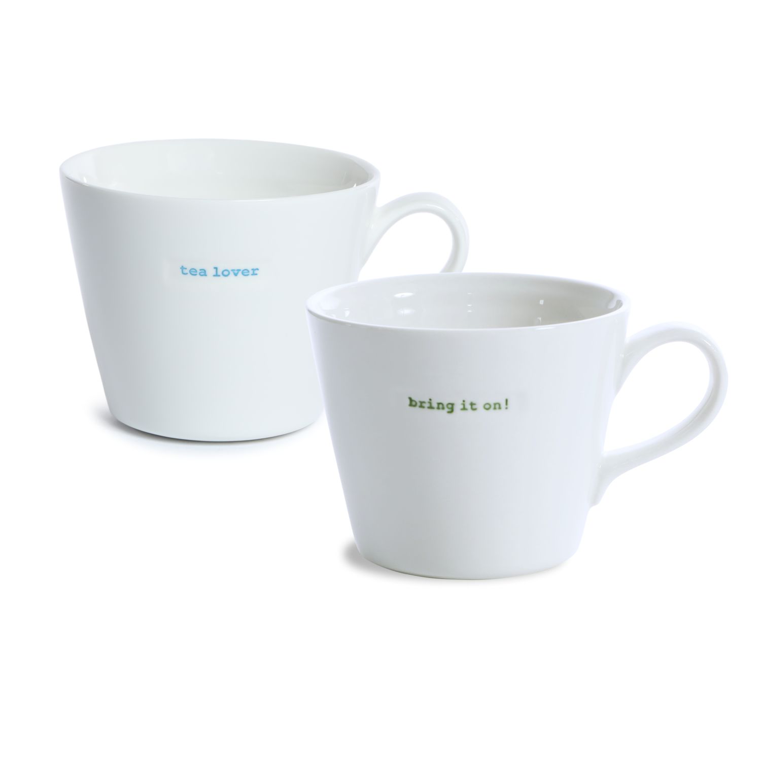Bucket Mug Set of 2 tea lover en bring it on!