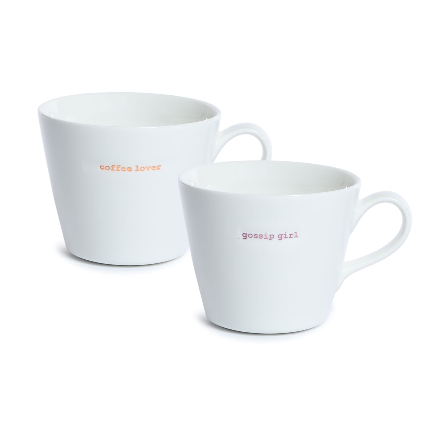 Bucket Mug Set of 2 coffee lover en gossip girl